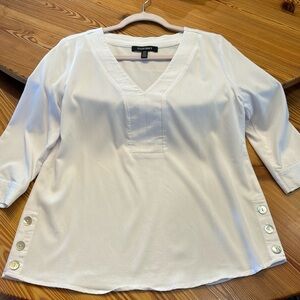 Bundle for $7: Ellen Tracy whimsical synthetic blend button accents in cream (s)